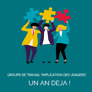 GROUPE DE TRAVAIL "IMPLICATION DES USAGERS" : UN AN DEJA !