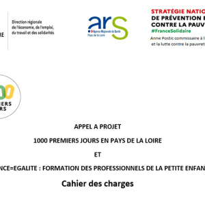 Appel à projet 1000 premiers jours en Pays de la Loire et enfant = égalité