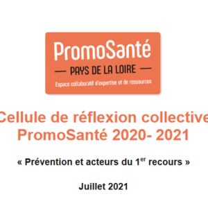 Prévention et acteurs de 1er recours