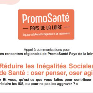 Appel à contribution pour les 1e Rencontres Régionales en Promotion de la Santé