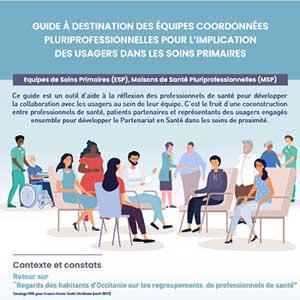 Guide à destination des équipes coordonnées pluriprofessionnelles pour l’implication des usagers dans les soins primaires